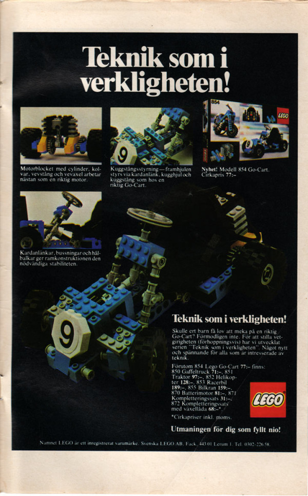 LEGO Go-Cart från 1978